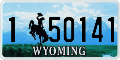 WY license plate 150141