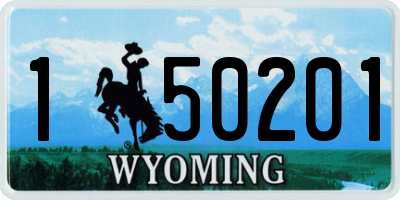 WY license plate 150201