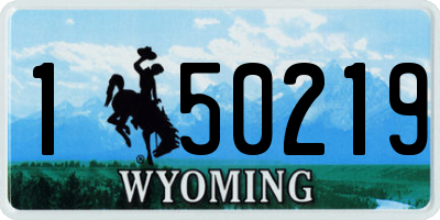 WY license plate 150219