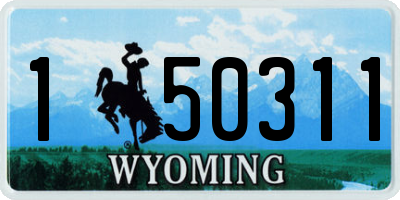 WY license plate 150311