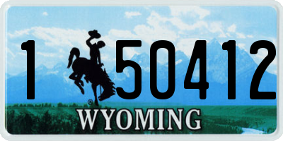 WY license plate 150412