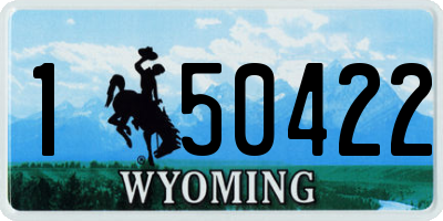 WY license plate 150422