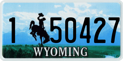WY license plate 150427
