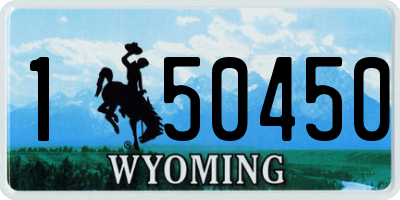 WY license plate 150450