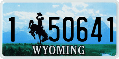 WY license plate 150641