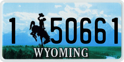 WY license plate 150661