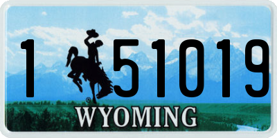 WY license plate 151019