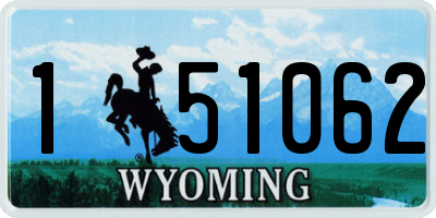WY license plate 151062