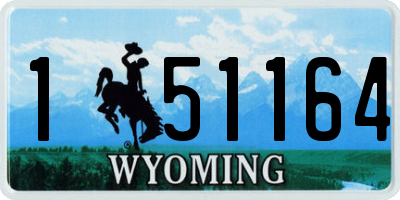 WY license plate 151164