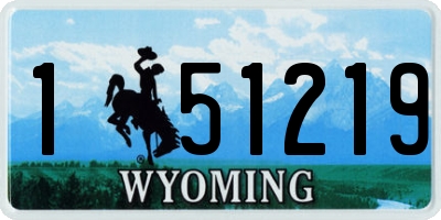 WY license plate 151219