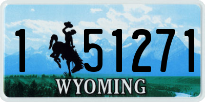 WY license plate 151271