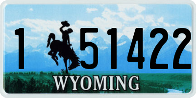 WY license plate 151422
