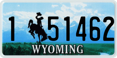 WY license plate 151462
