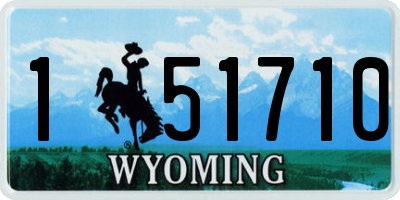 WY license plate 151710