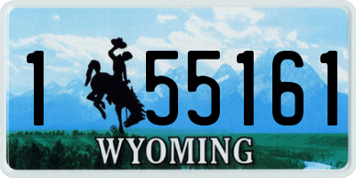 WY license plate 155161
