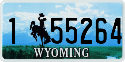 WY license plate 155264
