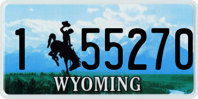 WY license plate 155270