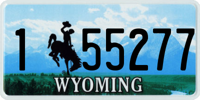 WY license plate 155277