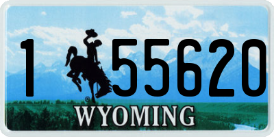 WY license plate 155620