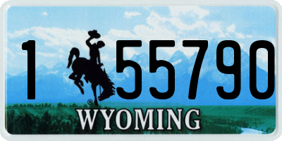 WY license plate 155790