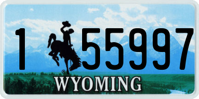 WY license plate 155997