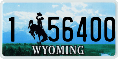 WY license plate 156400