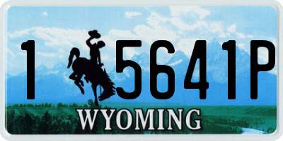 WY license plate 15641P