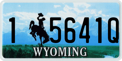WY license plate 15641Q