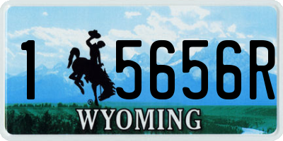 WY license plate 15656R