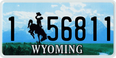 WY license plate 156811