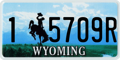WY license plate 15709R