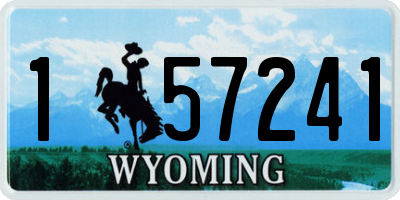 WY license plate 157241