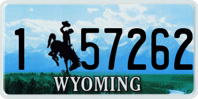 WY license plate 157262
