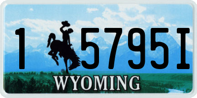 WY license plate 15795I