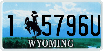 WY license plate 15796U