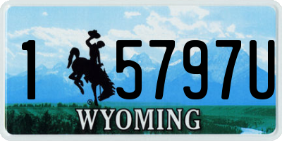 WY license plate 15797U