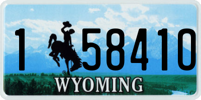 WY license plate 15841O