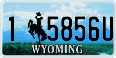 WY license plate 15856U