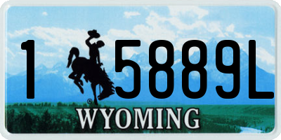 WY license plate 15889L