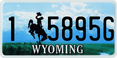 WY license plate 15895G