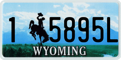 WY license plate 15895L