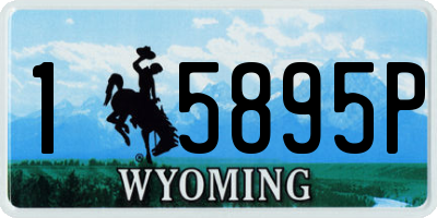 WY license plate 15895P