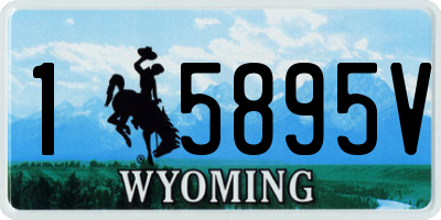 WY license plate 15895V