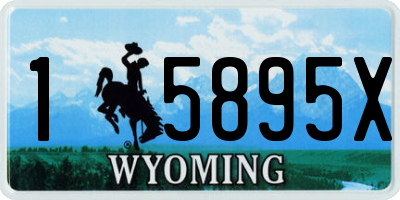 WY license plate 15895X