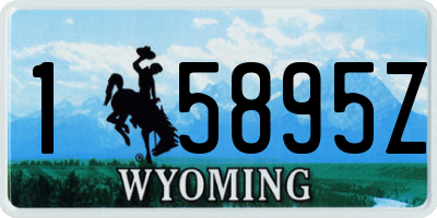 WY license plate 15895Z