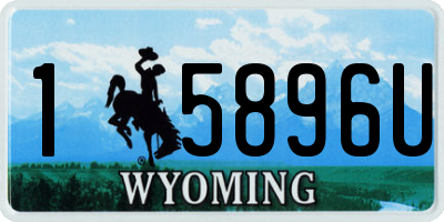 WY license plate 15896U
