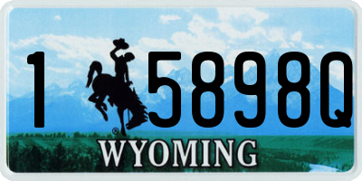 WY license plate 15898Q