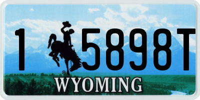 WY license plate 15898T