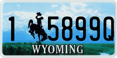 WY license plate 15899Q