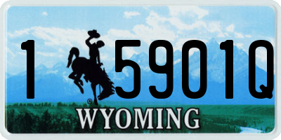 WY license plate 15901Q